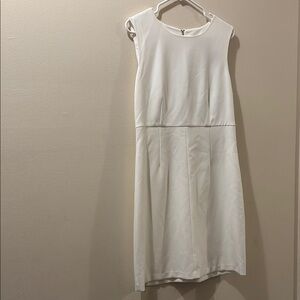 Diane Von Furstenberg NWT Carrie white Sheath Dress - size 12